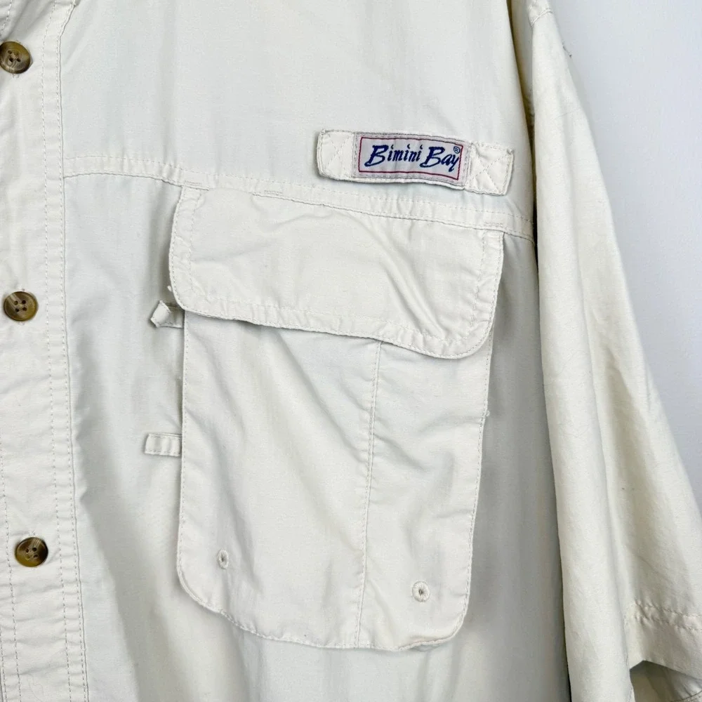 Bimini Bay Mens Fishing Shirt XXL Ventilated Utility Gorpcore Angler Outdoors
